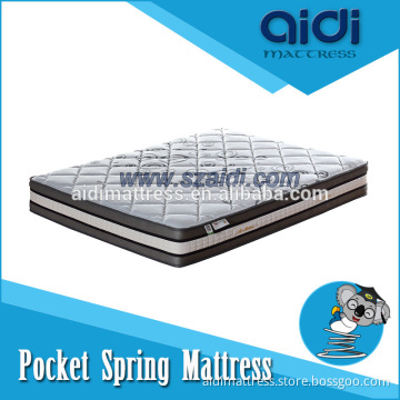 Pillow Top 5-Zone Pocket Spring Natural Malaysia Latex Luxury Diamond Mattress